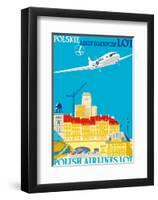 Polish Airlines LOT (Polskie Linie Lotnicze)-null-Framed Art Print