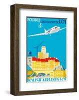 Polish Airlines LOT (Polskie Linie Lotnicze)-null-Framed Art Print