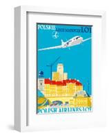 Polish Airlines LOT (Polskie Linie Lotnicze)-null-Framed Art Print