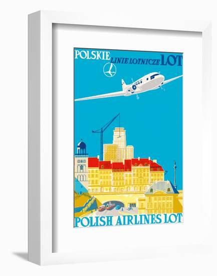 Polish Airlines LOT (Polskie Linie Lotnicze)-null-Framed Art Print