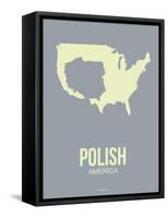 Polish America Poster 1-NaxArt-Framed Stretched Canvas