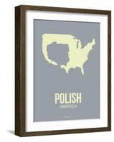 Polish America Poster 1-NaxArt-Framed Art Print