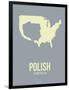 Polish America Poster 1-NaxArt-Framed Art Print