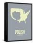 Polish America Poster 1-NaxArt-Framed Stretched Canvas