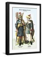 Polish and Russian Costumes: Lance Bearing and Armed Horsemen-null-Framed Art Print