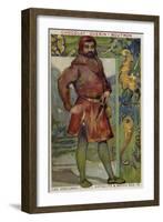 Polish Bourgeois Costume, 12th Century-null-Framed Giclee Print