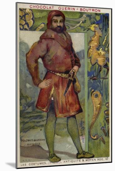 Polish Bourgeois Costume, 12th Century-null-Mounted Giclee Print