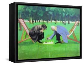 Polish Chess Players-Paul Powis-Framed Stretched Canvas