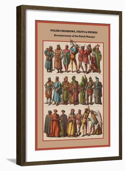 Polish Crossbows, Staffs and Swords-Friedrich Hottenroth-Framed Art Print