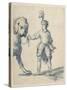 Polish Dwarf Leading a Dog-Inigo Jones-Stretched Canvas