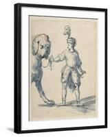 Polish Dwarf Leading a Dog-Inigo Jones-Framed Giclee Print