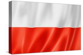Polish Flag-daboost-Stretched Canvas