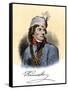 Polish General Tadeusz Kosciuszko with His Autograph-null-Framed Stretched Canvas