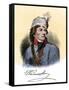 Polish General Tadeusz Kosciuszko with His Autograph-null-Framed Stretched Canvas