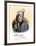 Polish General Tadeusz Kosciuszko with His Autograph-null-Framed Giclee Print