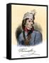 Polish General Tadeusz Kosciuszko with His Autograph-null-Framed Stretched Canvas