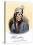 Polish General Tadeusz Kosciuszko with His Autograph-null-Stretched Canvas