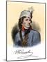 Polish General Tadeusz Kosciuszko with His Autograph-null-Mounted Giclee Print