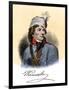 Polish General Tadeusz Kosciuszko with His Autograph-null-Framed Giclee Print