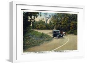 Polish Mountain, Maryland - National Road Between Cumberland and Hagerstown-Lantern Press-Framed Art Print