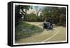 Polish Mountain, Maryland - National Road Between Cumberland and Hagerstown-Lantern Press-Framed Stretched Canvas