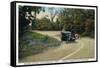 Polish Mountain, Maryland - National Road Between Cumberland and Hagerstown-Lantern Press-Framed Stretched Canvas