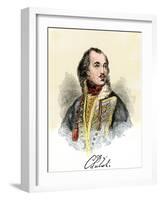 Polish Nobleman Casimir Pulaski, with His Signature-null-Framed Giclee Print