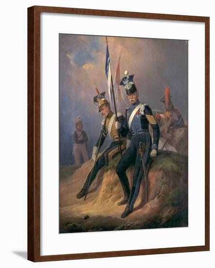 Polish Officers of the Napoleonic Army, 1852-January Suchodolski-Framed Giclee Print