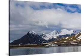 Polish research station in the Hornsund, Burgerbukta, Spitsbergen, Svalbard islands.-Sergio Pitamitz-Stretched Canvas