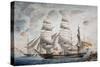 Polish Ship Our Lady of Rosario Attacked and Conquered by British Ships-null-Stretched Canvas