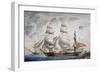 Polish Ship Our Lady of Rosario Attacked and Conquered by British Ships-null-Framed Giclee Print