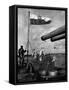 Polish Ships with British Fleet-null-Framed Stretched Canvas