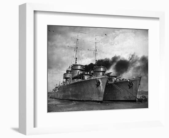 Polish Warships in British Port, 1939-null-Framed Photographic Print