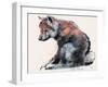 Polish Wolf Pup, 2001-Mark Adlington-Framed Premium Giclee Print