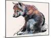 Polish Wolf Pup, 2001-Mark Adlington-Mounted Premium Giclee Print