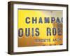 Polished Brass Sign at Winery of Louis Roederer, Reims, Champagne, Marne, Ardennes, France-Per Karlsson-Framed Photographic Print