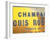 Polished Brass Sign at Winery of Louis Roederer, Reims, Champagne, Marne, Ardennes, France-Per Karlsson-Framed Photographic Print