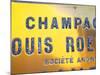 Polished Brass Sign at Winery of Louis Roederer, Reims, Champagne, Marne, Ardennes, France-Per Karlsson-Mounted Photographic Print