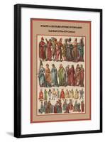 Polite and Secular Attire in England 2nd Half of the XV Century-Friedrich Hottenroth-Framed Art Print