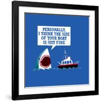 Polite Jaws-Michael Buxton-Framed Art Print