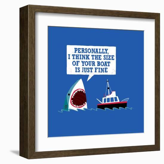 Polite Jaws-Michael Buxton-Framed Art Print