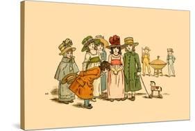 Polite Manners-Kate Greenaway-Stretched Canvas