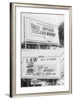 Political Billboards about Chief Justice Earl Warren-null-Framed Photographic Print