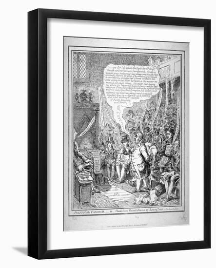 Political Candour - Ie Coalition Resolutions of June 14th 1805-James Gillray-Framed Giclee Print