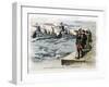 Political Cartoon about Monroe Doctrine by W.A. Rogers-null-Framed Photographic Print