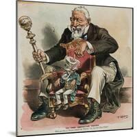 Political Cartoon Depicting Politician James Blaine-null-Mounted Giclee Print