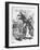 Political Cartoon Depicting William Gladstone Speaking Beside Queen Victoria-null-Framed Giclee Print
