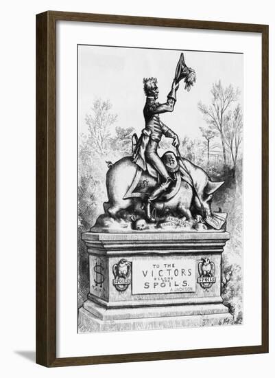 Political Cartoon of Andrew Jackson-null-Framed Giclee Print