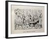 Political Cartoon of Mexican Revolution-null-Framed Art Print