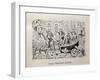 Political Cartoon of Mexican Revolution-null-Framed Art Print